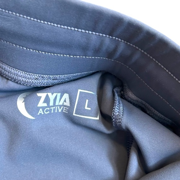 ZYIA Active Women's Peak Zipper Joggers- Dark Grey- Size Large - Picture 10 of 13